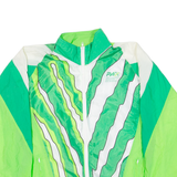 Mens Shell Jacket Green Colourblock 2XL