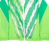 Mens Shell Jacket Green Colourblock 2XL