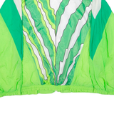 Mens Shell Jacket Green Colourblock 2XL