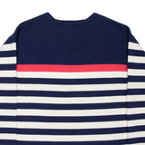 JOULES Womens Patterned Jumper Blue Striped Tight Knit Wool UK 6