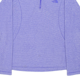 THE NORTH FACE Womens Fleece Purple 1/4 Zip S