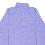 THE NORTH FACE Womens Fleece Purple 1/4 Zip S