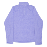 THE NORTH FACE Womens Fleece Purple 1/4 Zip S