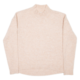FAT FACE Womens Jumper Pink Tight Knit Wool UK 6
