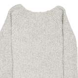 HOLLISTER Womens Jumper Grey Chunky Knit S
