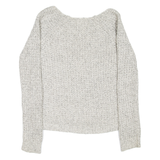 HOLLISTER Womens Jumper Grey Chunky Knit S