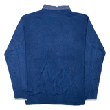 PIERRE CARDIN Mens Jumper Blue Collared Tight Knit S