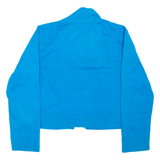 CALVIN KLEIN Womens Cardigan Blue Tight Knit XS