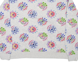 DESIGUAL Womens Patterned Jumper Grey Floral L