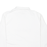 CALVIN KLEIN Mens Jumper White 1/4 Zip M