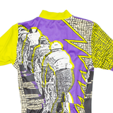 Cycling Mens Jersey Purple 1/4 Zip S