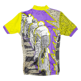 Cycling Mens Jersey Purple 1/4 Zip S