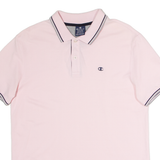 CHAMPION Mens Polo Shirt Pink M