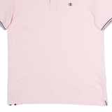 CHAMPION Mens Polo Shirt Pink M