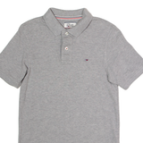 HILFIGER DENIM Mens Polo Shirt Grey XS