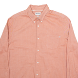 TIMBERLAND Mens Plain Shirt Orange Long Sleeve L