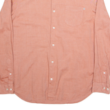 TIMBERLAND Mens Plain Shirt Orange Long Sleeve L