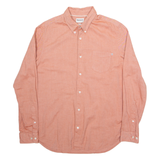 TIMBERLAND Mens Plain Shirt Orange Long Sleeve L