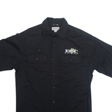CARHARTT Relaxed Fit Epic Brewing Mens Worker Shirt Black Short Sleeve M