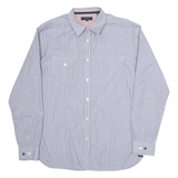 TED BAKER Mens Shirt Blue Pinstripe Long Sleeve L