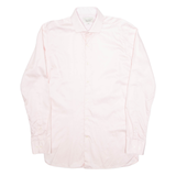 TED BAKER Endurance Mens Plain Shirt Pink Long Sleeve M