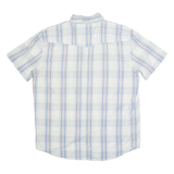 WRANGLER Mens Shirt Blue Check Short Sleeve L