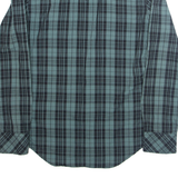 LEE Mens Shirt Green Check Long Sleeve S
