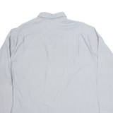DKNY Mens Shirt Grey Pinstripe Long Sleeve XL