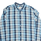 LEVI'S Mens Shirt Blue Check Long Sleeve L