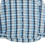 LEVI'S Mens Shirt Blue Check Long Sleeve L