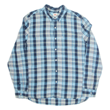 LEVI'S Mens Shirt Blue Check Long Sleeve L