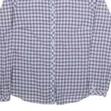 ESPRIT Womens Shirt Blue Check Long Sleeve M