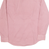 TOMMY HILFIGER Slim Fit Stretch Mens Shirt Red Geometric Long Sleeve L