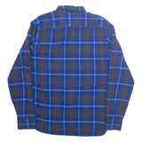 LEVI'S Mens Shirt Blue Check Long Sleeve M