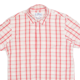 LEVI'S Mens Shirt Red Check Short Sleeve S