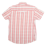 LEVI'S Mens Shirt Red Check Short Sleeve S