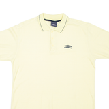 UMBRO Mens Polo Shirt Yellow M