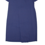 TAURUS II Womens Jacket Dress Blue 80s Short Sleeve Midi XL