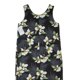 PARADISE FOUND Womens Tank Dress Blue 90s Floral Sleeveless Long XL