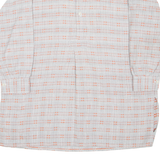 Mens Shirt Grey Check 3/4 Sleeve S