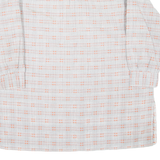 Mens Shirt Grey Check 3/4 Sleeve S