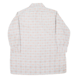 Mens Shirt Grey Check 3/4 Sleeve S