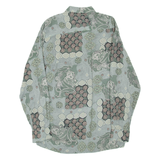 COLDOR Mens Shirt Green Paisley Long Sleeve XL