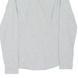 MICHAEL KORS Slim Fit Mens Plain Shirt Grey Long Sleeve S