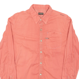 NAPAPIJRI Mens Plain Shirt Orange Long Sleeve S