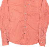 NAPAPIJRI Mens Plain Shirt Orange Long Sleeve S