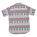 Mens Shirt Blue Crazy Pattern L