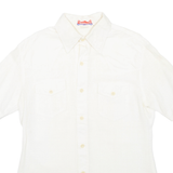 Mens Plain Shirt Cream XL