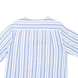 UCCELLI Womens Shirt Blue Striped S