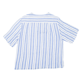UCCELLI Womens Shirt Blue Striped S